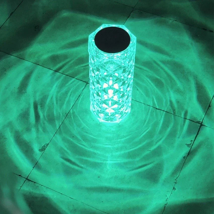 16 Colors Rose Touch sensor Crystal Desk Lamp