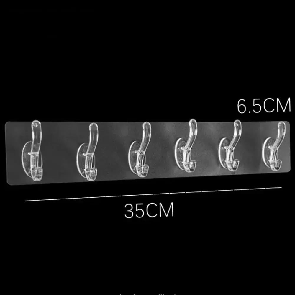 Wall Mount Hooks 10Pcs ABS White 35cm