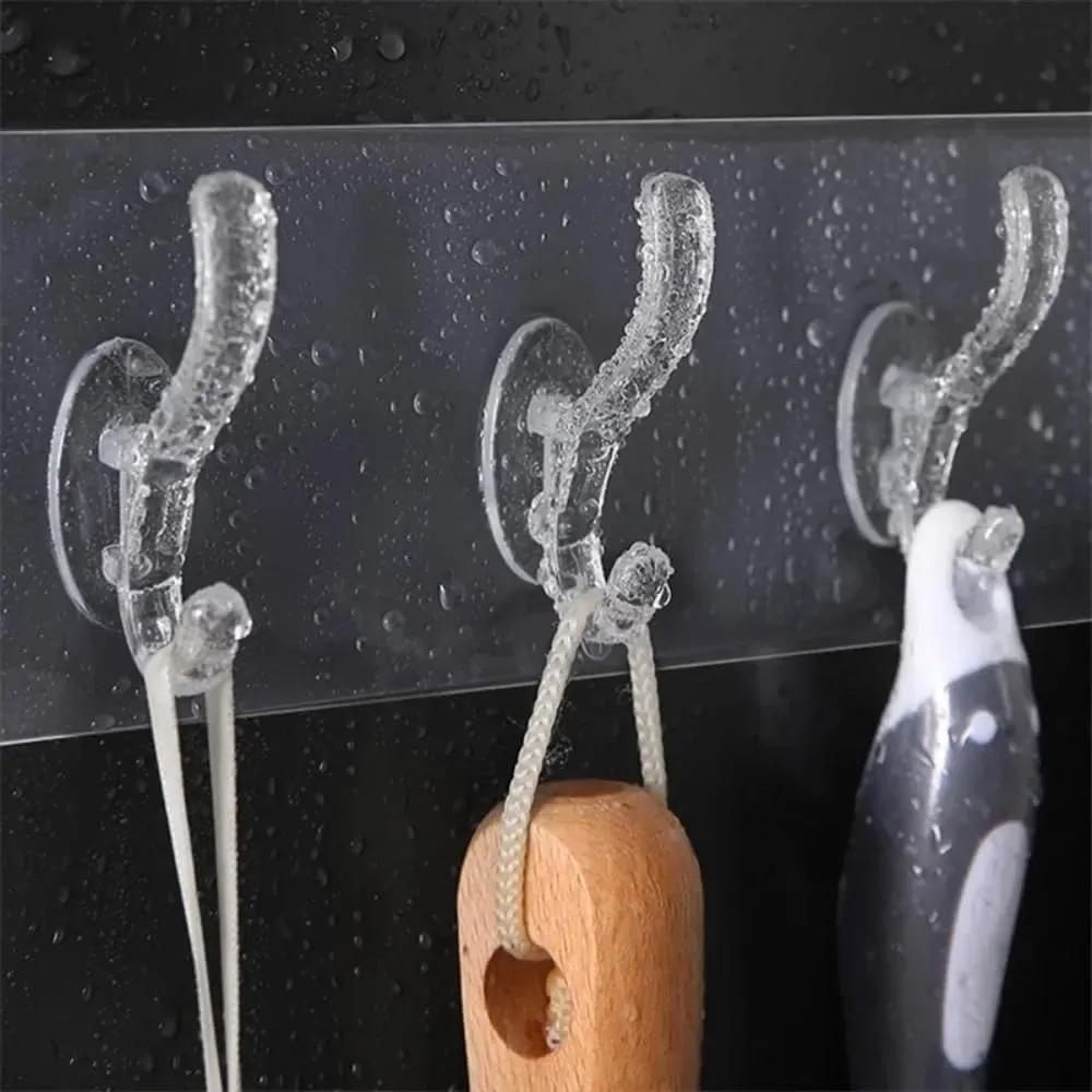 Wall Mount Hooks 10Pcs ABS White 35cm
