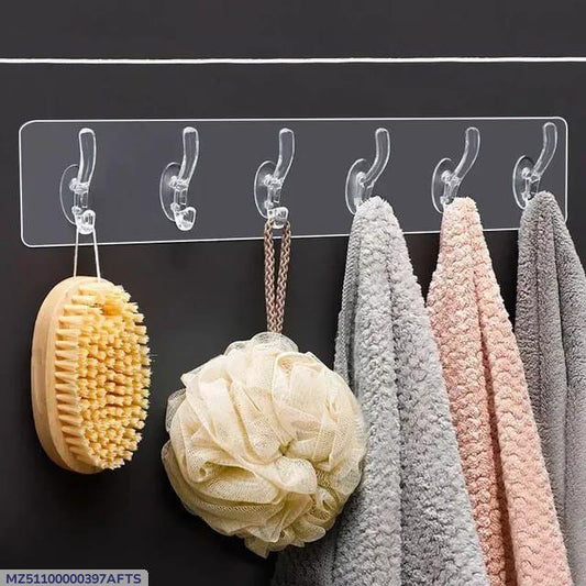 Wall Mount Hooks 10Pcs ABS White 35cm