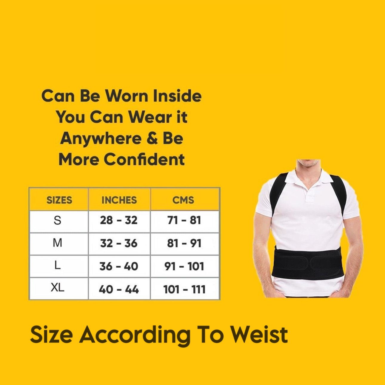 X-Shape Posture Correction Belt – Back & Shoulder Support for Men & Women