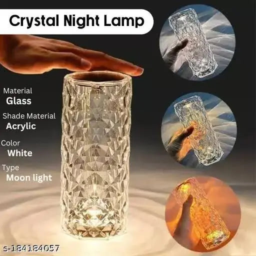 16 Colors Rose Touch sensor Crystal Desk Lamp