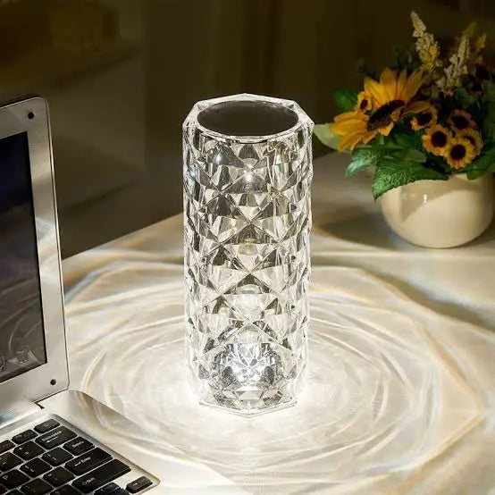 16 Colors Rose Touch sensor Crystal Desk Lamp