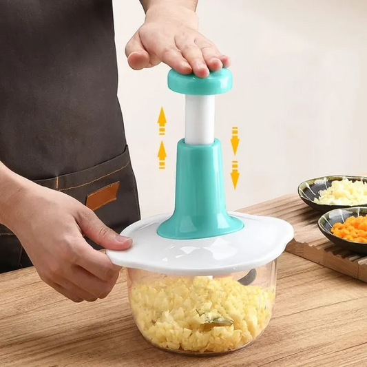 1.5L Push Chopper | Hand Press Manual Push Chopper For Kitchen Use.