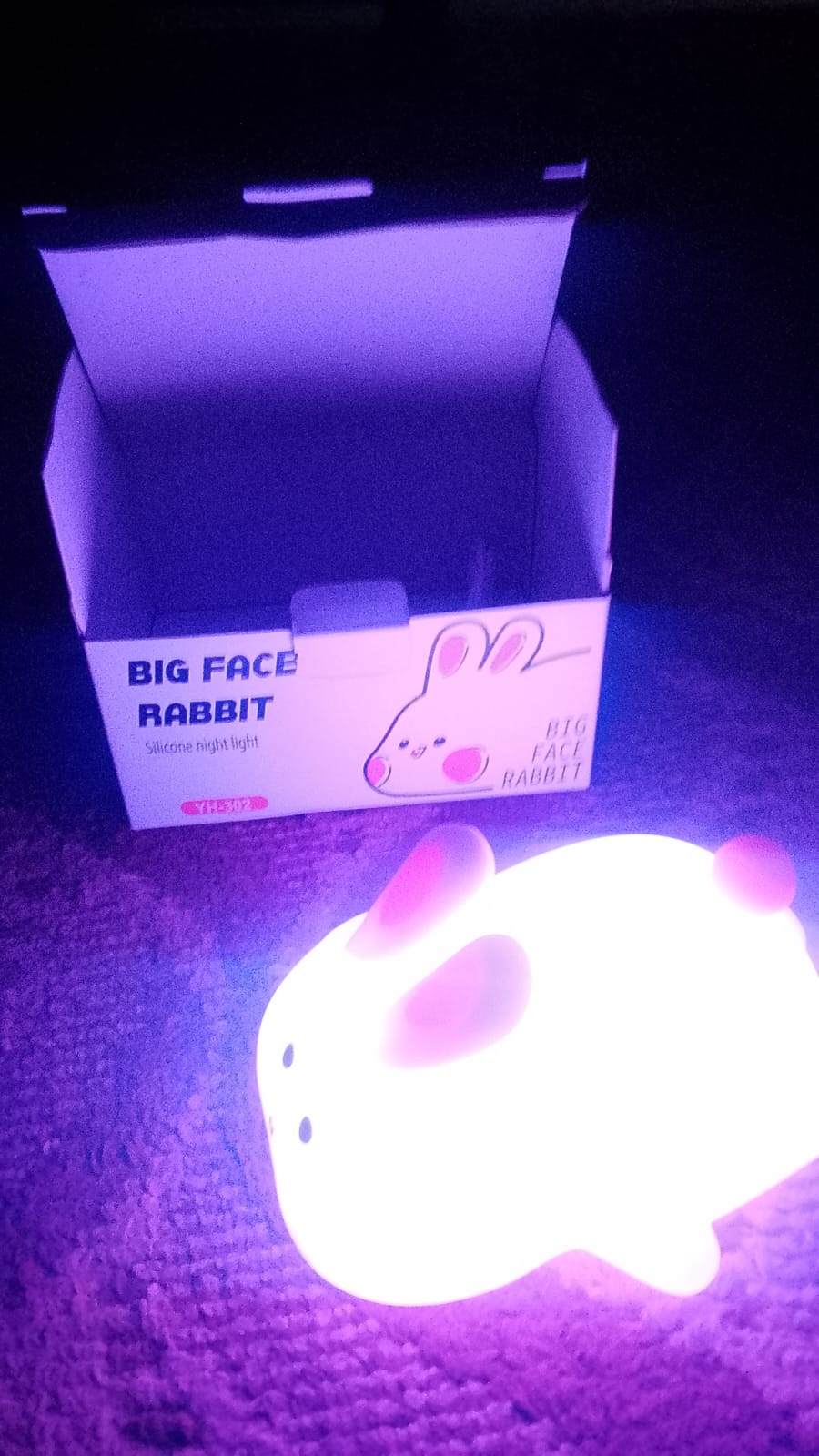 Silicon Rabbit Lamp - Rechargeable Rabbit Lamp With Touch Sensor