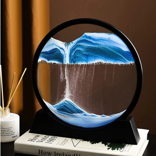 3d Moving Sandscapes Frame |  Moving Sand Lamp frame ( Random Color )