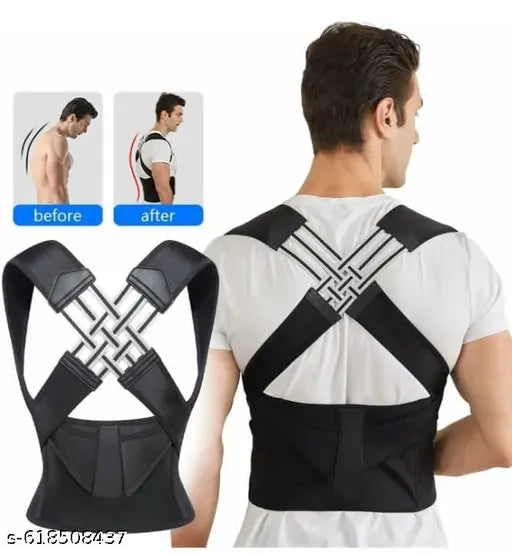 X-Shape Posture Correction Belt – Back & Shoulder Support for Men & Women
