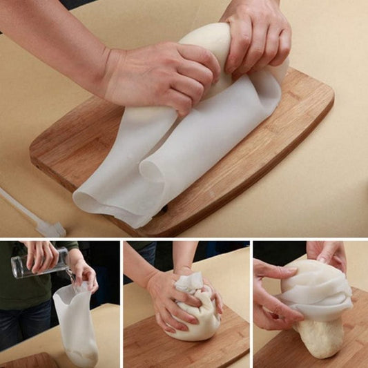 Premium Silicone Dough Kneading Bag | Non-Stick Reusable Flour Mixing Bag & Pastry Maker
