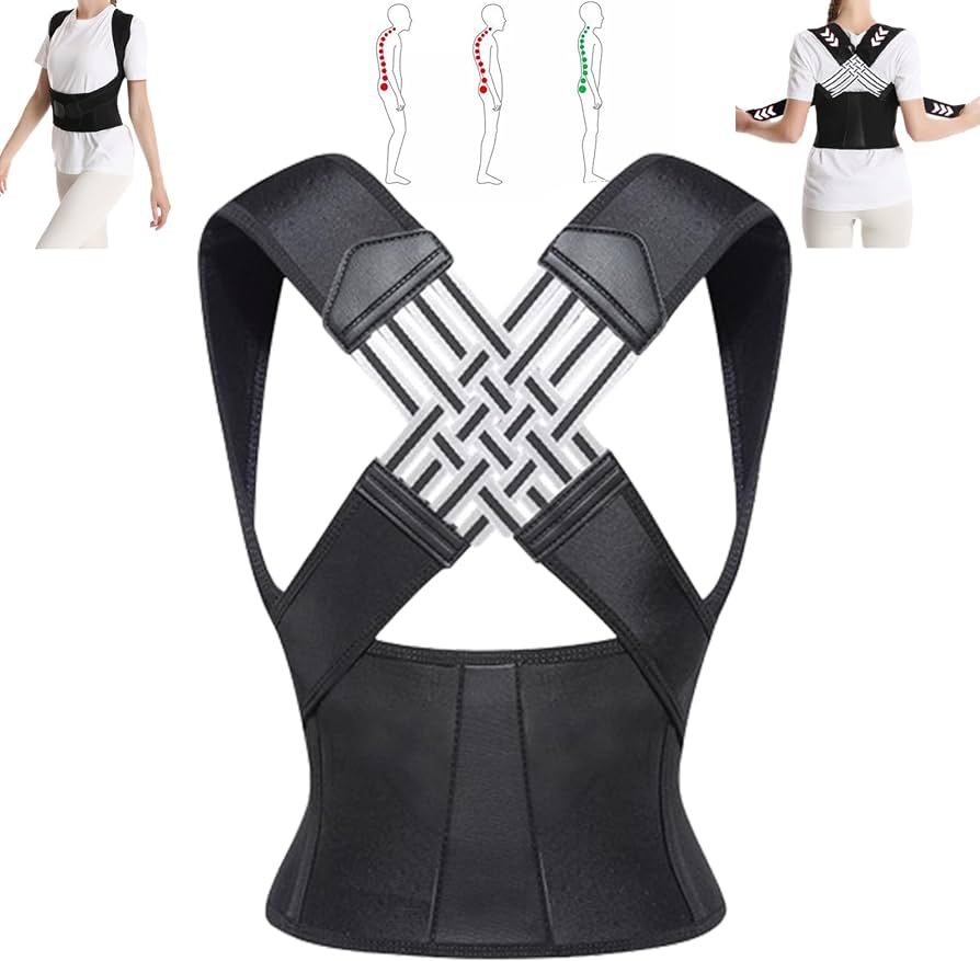 X-Shape Posture Correction Belt – Back & Shoulder Support for Men & Women