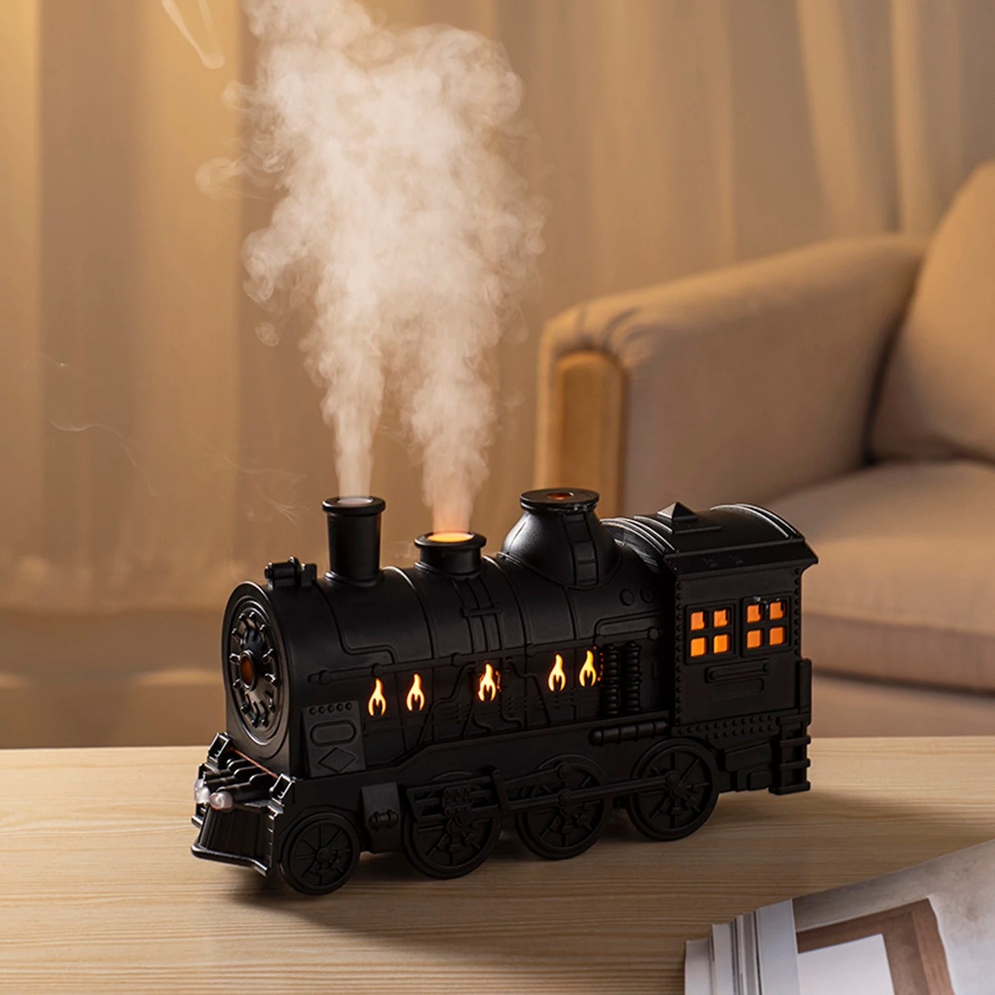 Vintage Steam Train Air Humidifier & Essential Oil Diffuser