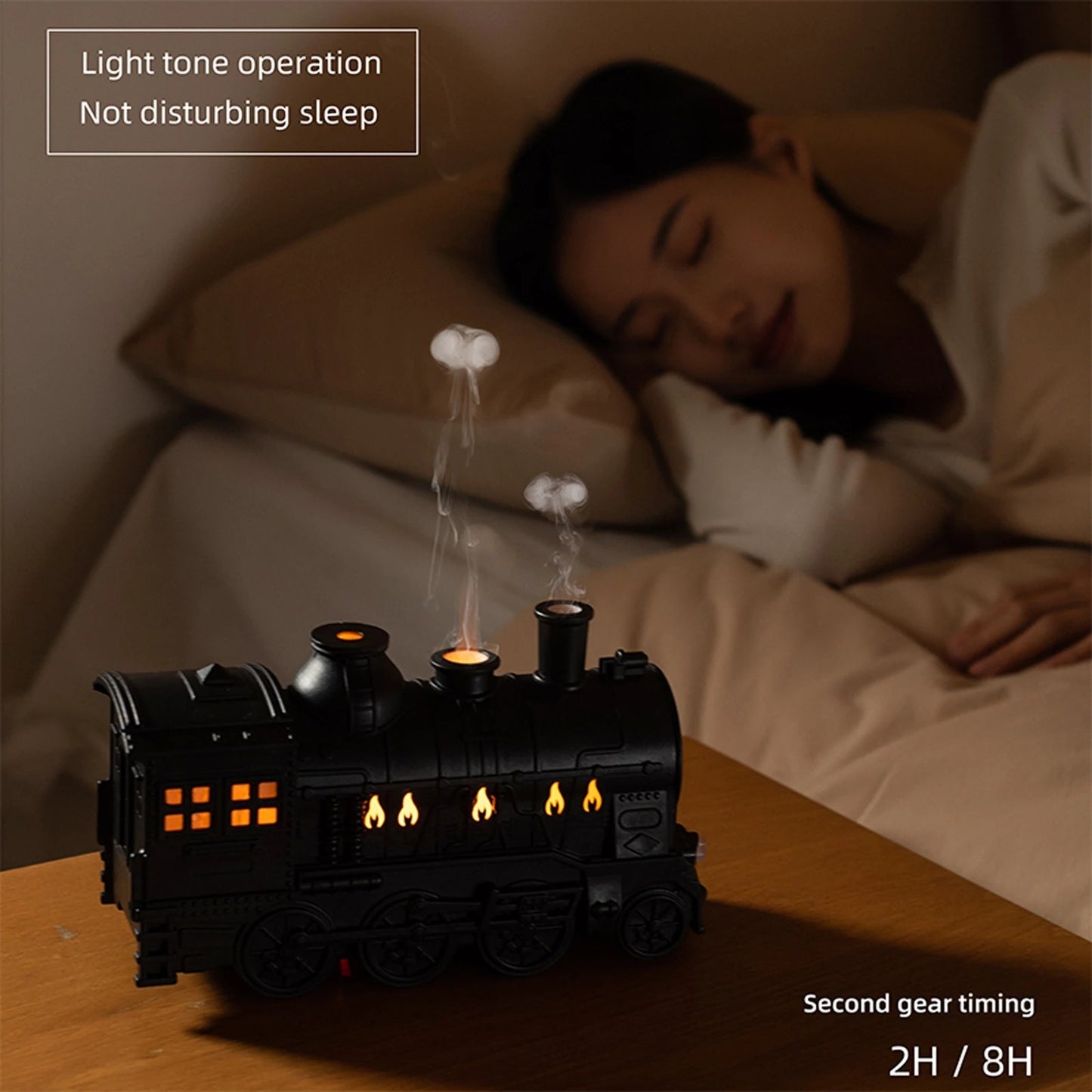 Vintage Steam Train Air Humidifier & Essential Oil Diffuser