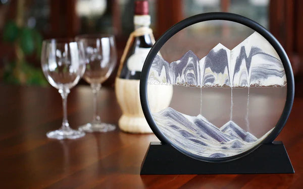 3d Moving Sandscapes Frame |  Moving Sand Lamp frame ( Random Color )