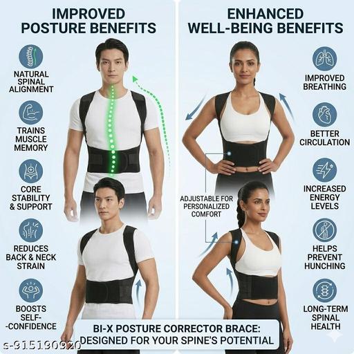 X-Shape Posture Correction Belt – Back & Shoulder Support for Men & Women