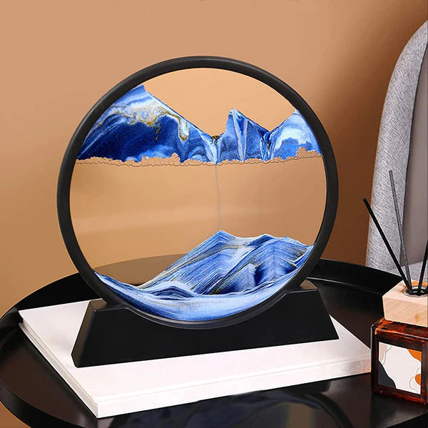3d Moving Sandscapes Frame |  Moving Sand Lamp frame ( Random Color )