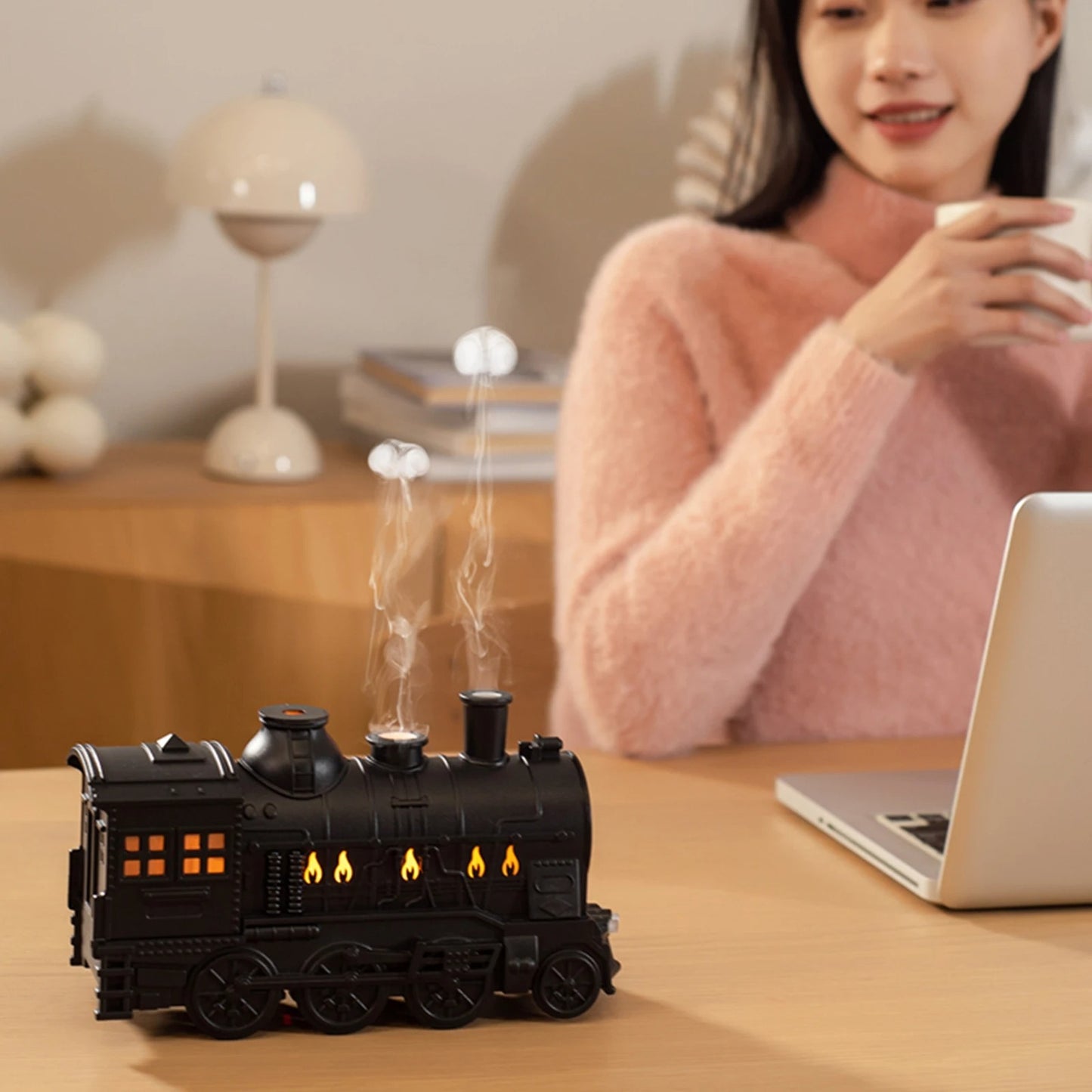 Vintage Steam Train Air Humidifier & Essential Oil Diffuser
