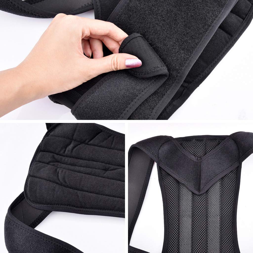 Adjustable Magnetic Posture Corrector Back Support Belt for Back Pain Relief