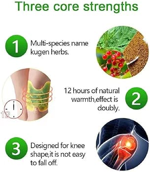 Herbal Knee Pain Relief Patch – Heat Therapy for Joint & Muscle Comfort, Natural Ingredients Pack Of 10 Pcs