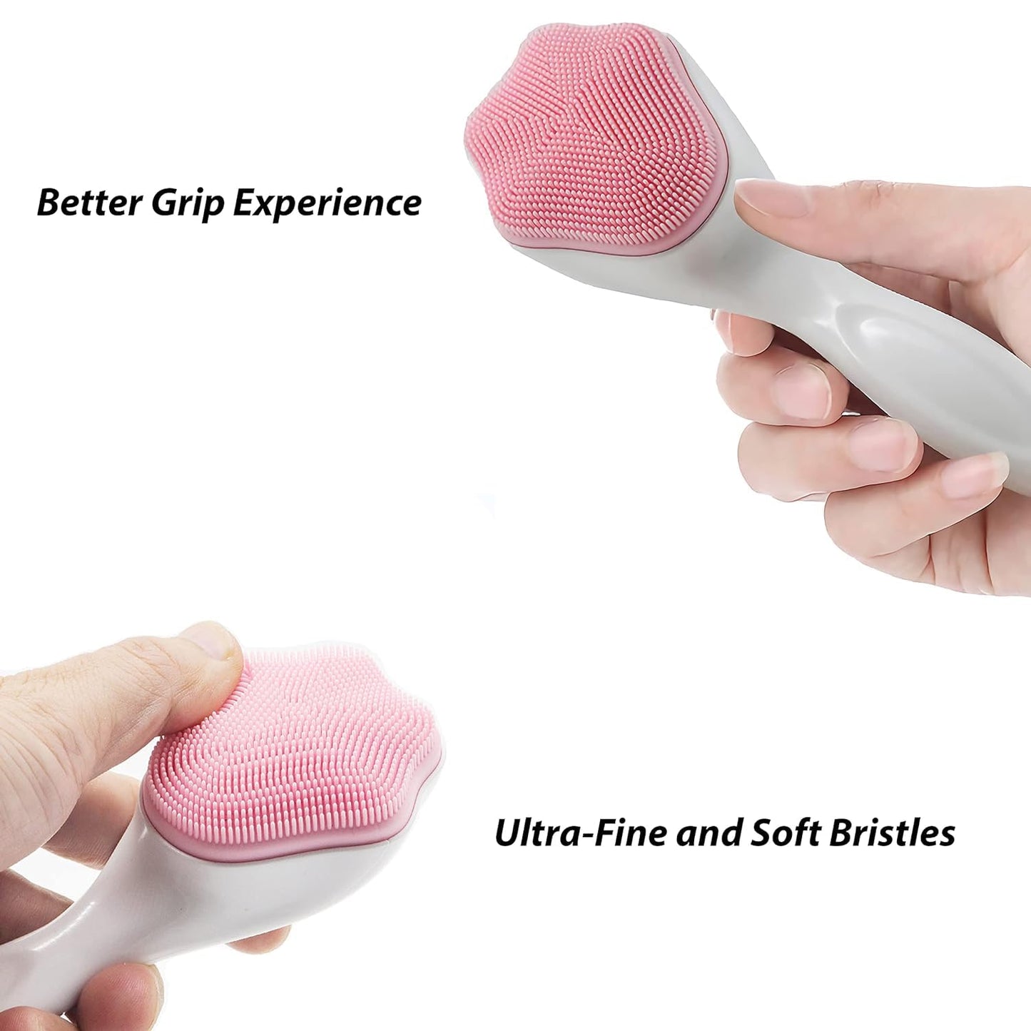 Silicone Face Scrubber Brush, Manual Handheld Massager, (Random Color)
