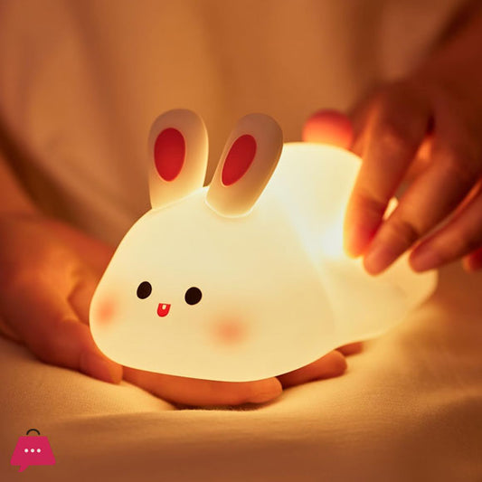 Silicon Rabbit Lamp - Rechargeable Rabbit Lamp With Touch Sensor