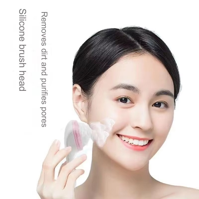 Silicone Face Scrubber Brush, Manual Handheld Massager, (Random Color)