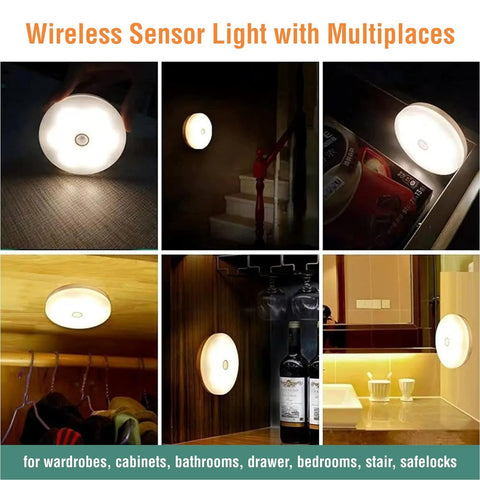 Smart Motion Sensor Rechargeable Wireless Night Light