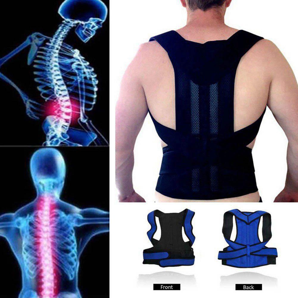 Adjustable Magnetic Posture Corrector Back Support Belt for Back Pain Relief
