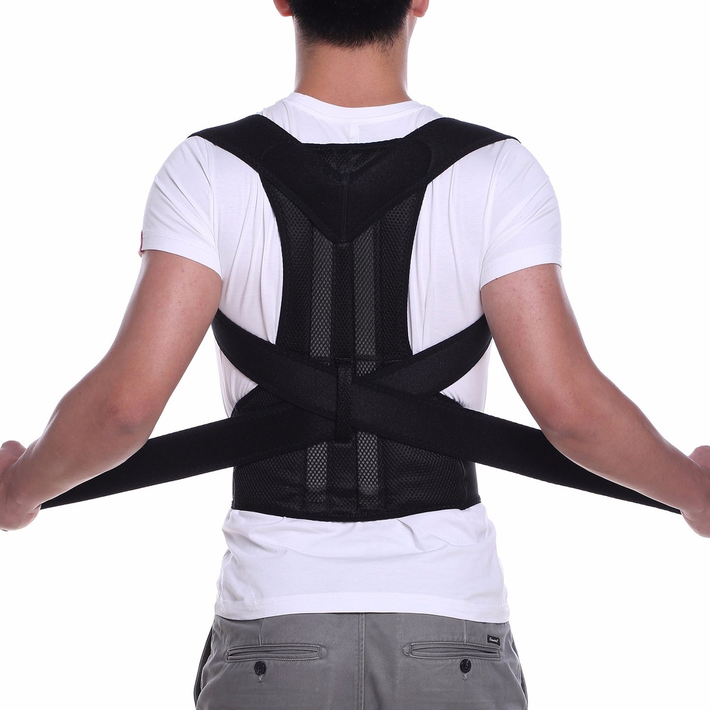 Adjustable Magnetic Posture Corrector Back Support Belt for Back Pain Relief