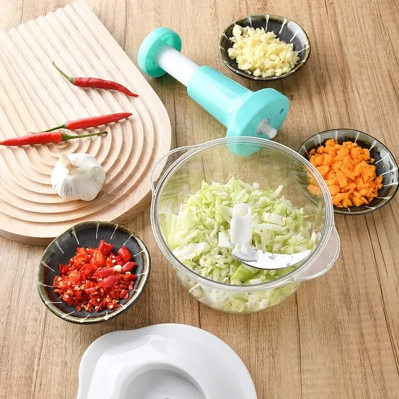 1.5L Push Chopper | Hand Press Manual Push Chopper For Kitchen Use.